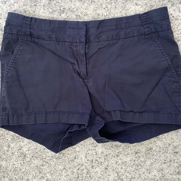 J. Crew navy 100% cotton chino shorts Size 2